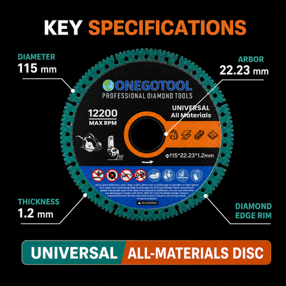 Professional Multi-Material Diamond Disc