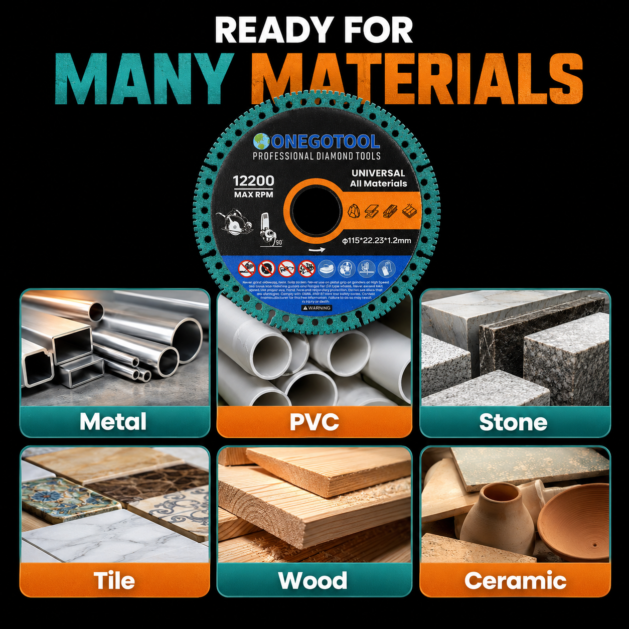 Professional Multi-Material Diamond Disc