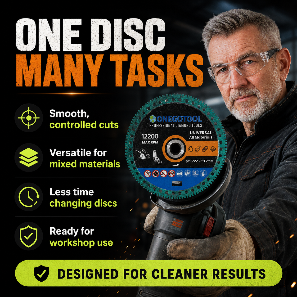 Professional Multi-Material Diamond Disc